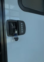 Mobile Bunk House Trailer Locked Door